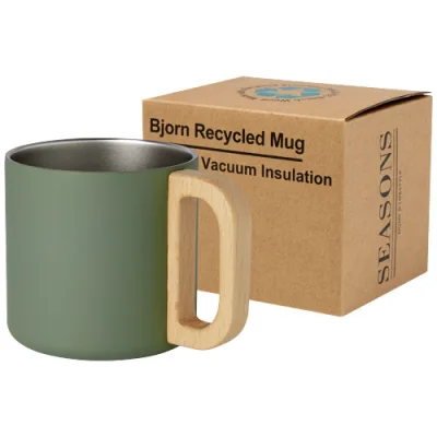Tasse Bjorn de 360 ml en acier inoxydable recyclé certifiée RCS avec isolation sous vide et couche de cuivre
