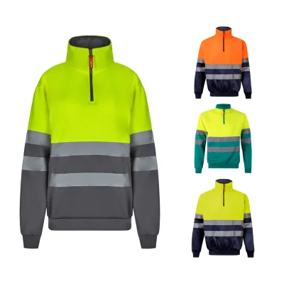 VL Thor Large – Sweatshirt bicolore (300g/m²) en polyester éponge (100%)