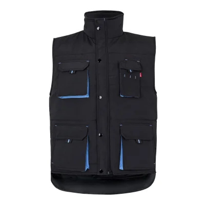 VL Nergal – Gilet rembourré, bicolore, multipoches (120g/m²), en polyester (100%)