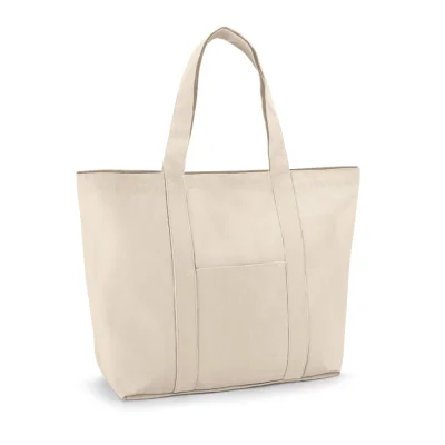 Ville – Sac en toile 100% coton avec poche frontale et intérieure (280 g/m²)