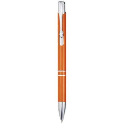 Stylo bille rétractable en aluminium Moneta (encre bleue)