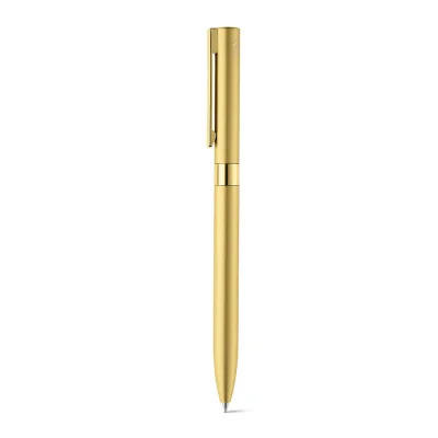 Clare – Stylo à bille en aluminium recyclé (100 % rAL) avec clip et mécanisme twist