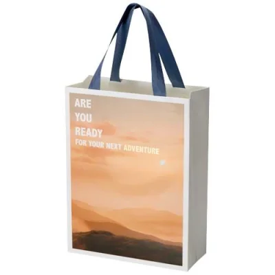 Sac en papier Smartfold 210 g/m² avec anses en ruban et pelliculage brillant - 24 x 10 x 32 cm