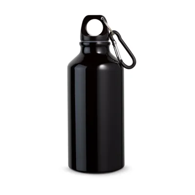 Landscape S – Bouteille de sport 400mL en aluminium avec mousqueton