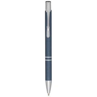 Stylo bille rétractable doux au toucher Moneta (encre noire)