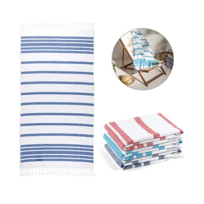 Sardenha – Serviette de plage en coton (70% recyclé) et polyester (30% recyclé) (180 g/m²)