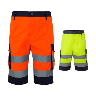 VL Hades – Bermuda bicolore multi-poches (210g/m²), en coton (20%) et polyester (80%)