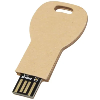 Clé USB 2.0 en papier recyclé en forme de clé