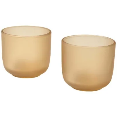 Gobelets en verre Male de 200 ml - lot de 2 en finition mate