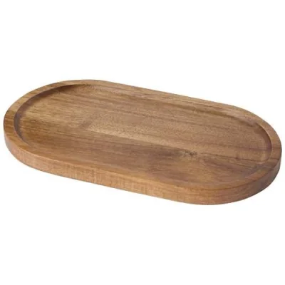 Plateau de service Edge en acacia