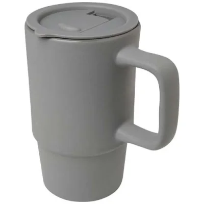 Mug Carter en céramique de 450 ml avec couvercle en plastique