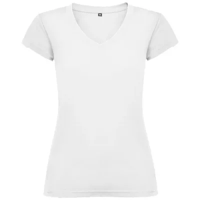 T-shirt de 155 g/m² Victoria à col en V et manches courtes pour femme