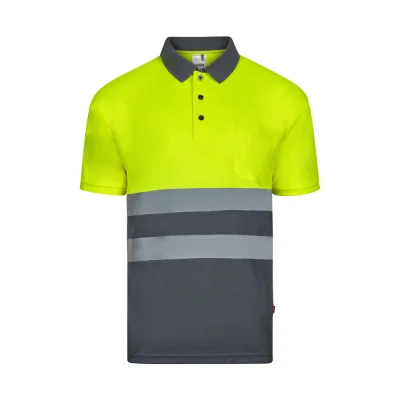 VL Fortuna – Polo Bird-eye (140g/m²) à manches courtes, en polyester (100%)