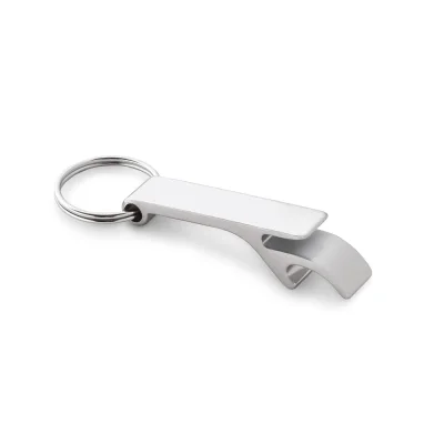Re-Baitt – Porte-clés avec décapsuleur en aluminium recyclé (100% rAL)