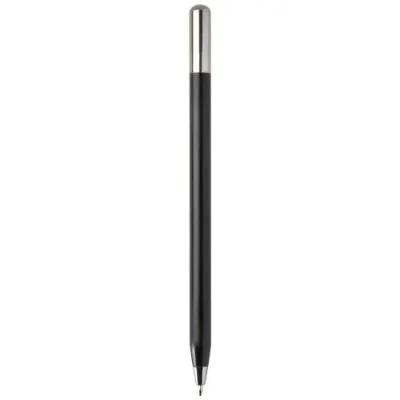 Stylo à bille à mécanisme rotatif SMART en aluminium recyclé (encre noire)