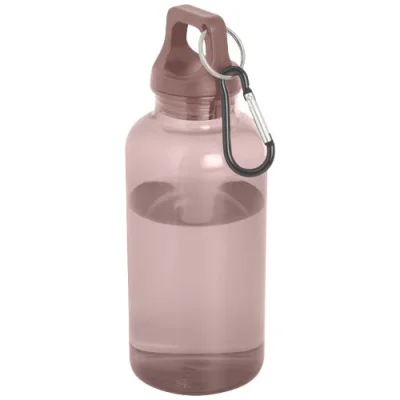 Bouteille d'eau Oregon de 400 ml en plastique recyclé avec mousqueton