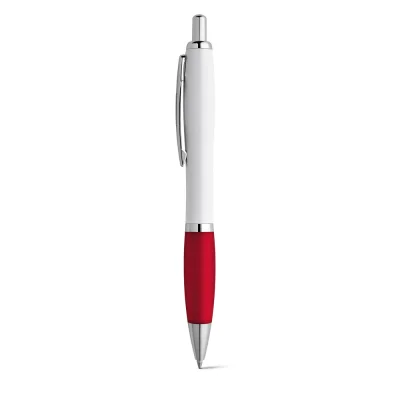 Move – Stylo à bille en ABS blanc avec clip en métal