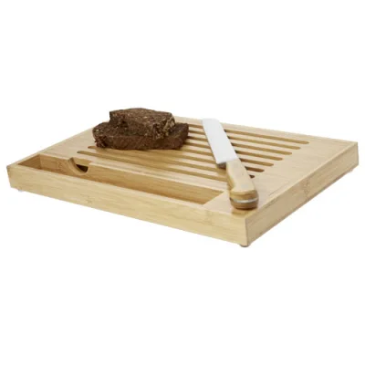 Planche à découper en bambou Pao avec couteau