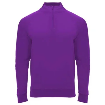 Sweatshirt de 200 g/m² Epiro à manches longues unisexe avec fermeture demi-zip