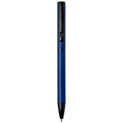 Stylo à bille à ressort en aluminium recyclé Verton avec capuchon (encre bleue)