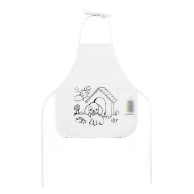 Nilo – Tablier de coloriage pour enfants en non-tissé (80 g/m²)