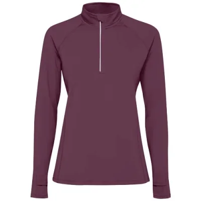 Sweatshirt de 200 g/m² Estambul à manches longues et demi-zip pour femme