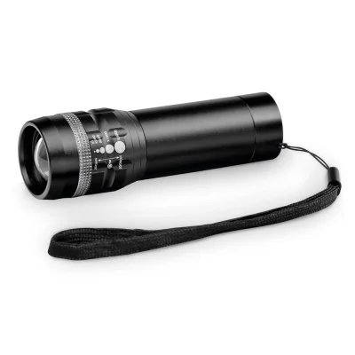 Zoomin – Lampe de poche en aluminium avec fonction zoom avec 3 modes d'éclairage