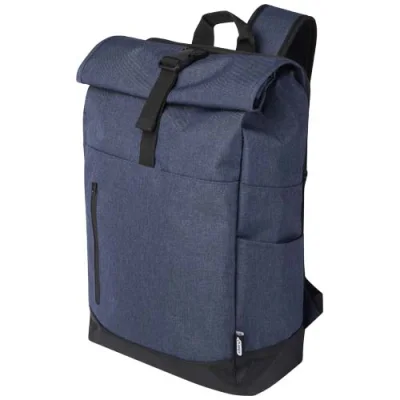 Sac à dos Libra recyclé GRS avec rabat enroulable pour ordinateur portable de 15,6" 12L