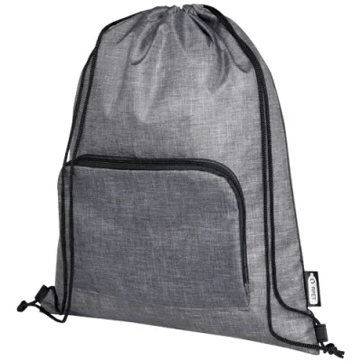 Sac pliable 7 L recyclé avec cordon de serrage Ash