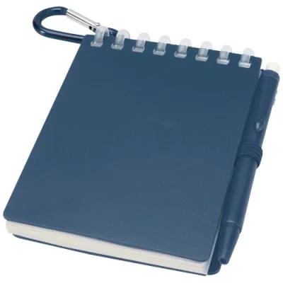 Ensemble carnet souple d’extérieur recyclé et stylo bille (encre noire) Lig Mini