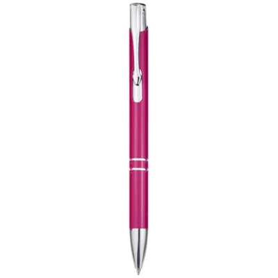 Stylo bille rétractable en aluminium Moneta (encre bleue)