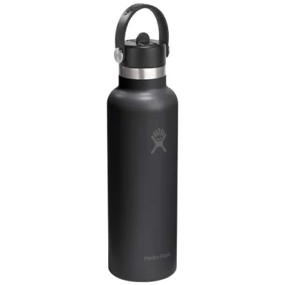 Gourde isotherme en acier inoxydable Hydro Flask à goulot standard, 621 ml, avec bouchon à paille