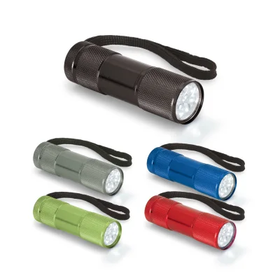 Flashy – Lampe de poche en aluminium avec 9 LED