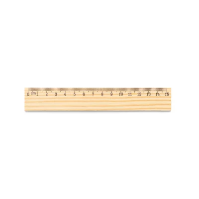 Wesley 15 – Règle en bois de pin avec échelle graduée de 15 cm