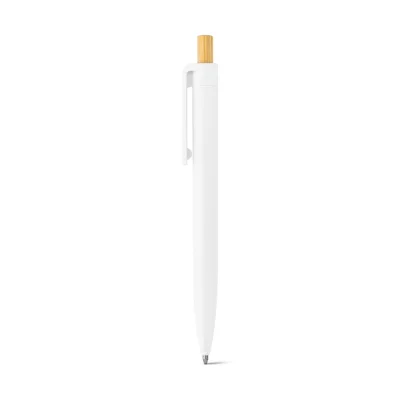 Zara – Stylo à bille en ABS recyclé (100% rABS) avec bouton en bambou