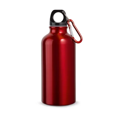 Landscape S – Bouteille de sport 400mL en aluminium avec mousqueton