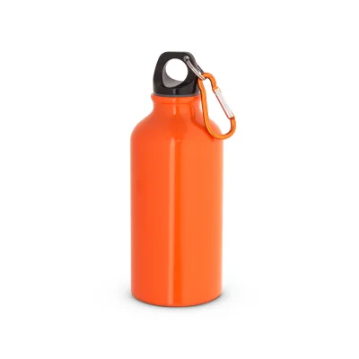 Landscape S – Bouteille de sport 400mL en aluminium avec mousqueton
