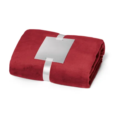 Dyleaf – Couverture polaire (240 g/m²) avec ruban pour carte de personnalisation