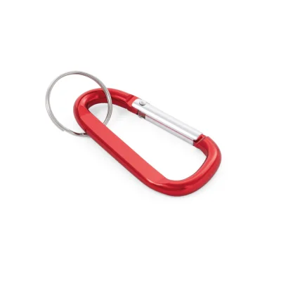 Matthew – Mousqueton en aluminium avec anneau porte-clé