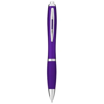 Stylo bille avec corps et grip colorés Nash (encre bleue)