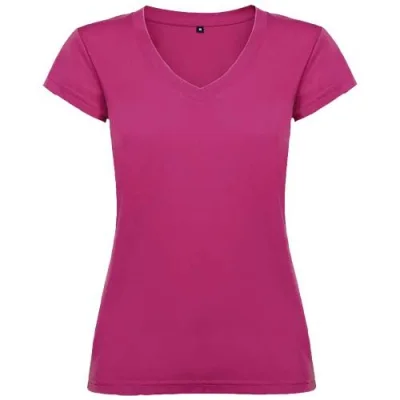 T-shirt de 155 g/m² Victoria à col en V et manches courtes pour femme
