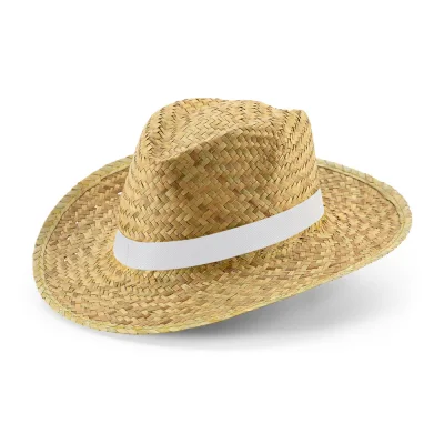 Jean Rib – Chapeau de paille naturelle avec élastique sublimé