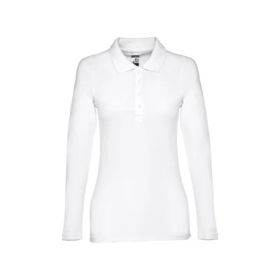 THC Bern Women WH – Polo à manches longues pour femmes en coton cardé