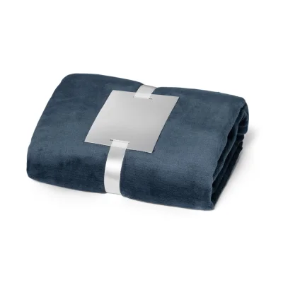 Dyleaf – Couverture polaire (240 g/m²) avec ruban pour carte de personnalisation