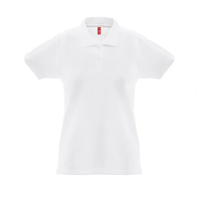 THC Monaco Women WH – Polo à manches courtes pour femmes en coton cardé