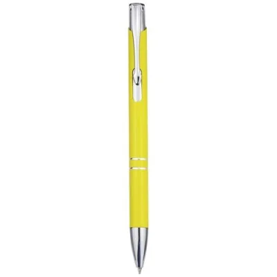 Stylo bille en aluminium recyclé Moneta (encre bleue)