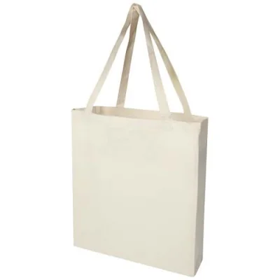 Sac shopping à soufflets Madras en coton recyclé 140 g/m² certifié GRS 12L