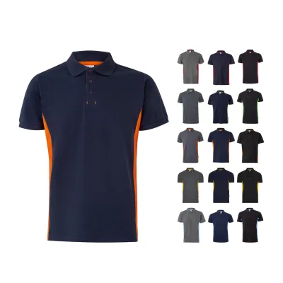 VL Supay – Polo piqué bicolore (180g/m²), manches courtes, en coton (60%) et polyester (40%)