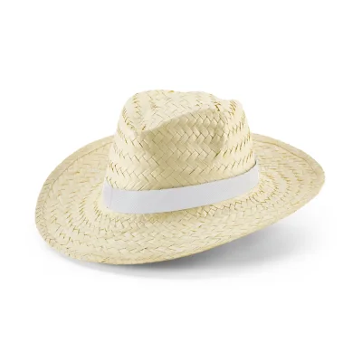 Edward Rib – Chapeau de paille naturelle avec élastique sublimé