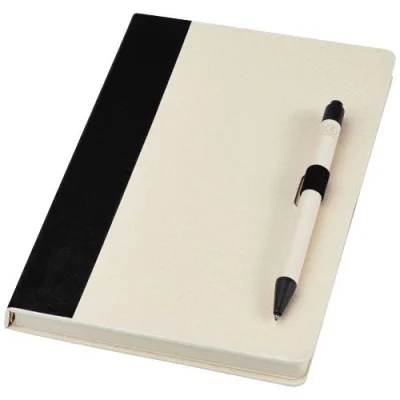 Ensemble carnet de notes format A5 et stylo bille, à partir de briques de lait recyclées, Dairy Dream